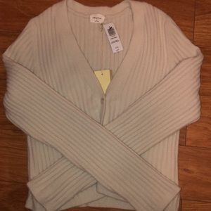 New Aritzia Size XL Hush Knit Chenille V Neck Cardigan
